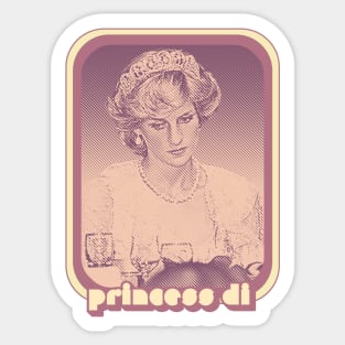 Princess Diana /// Retro Style Fan Design Sticker